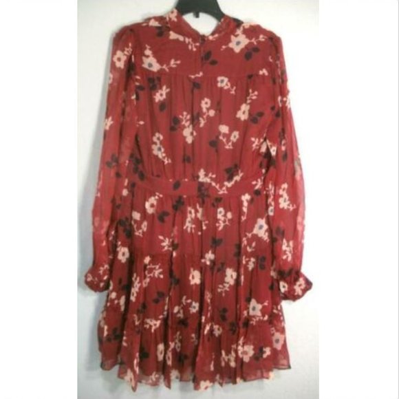 Kate Spade Camelia Chiffon Floral Mini Dress 10 - Picture 7 of 9